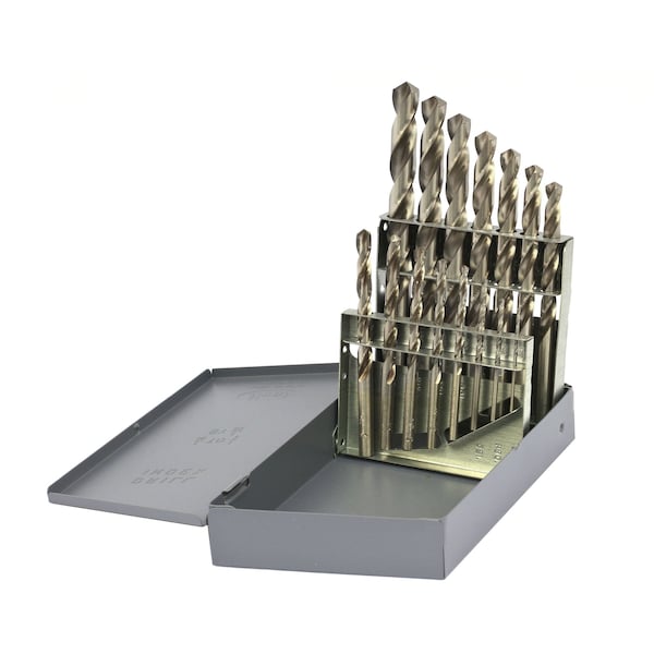 15PC DRILL BIT SET 1/16-1/2 BY 32nds